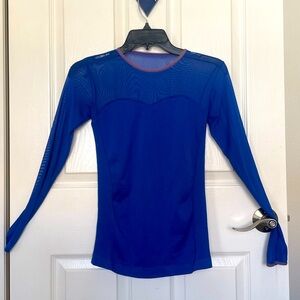 Blue Mesh Top